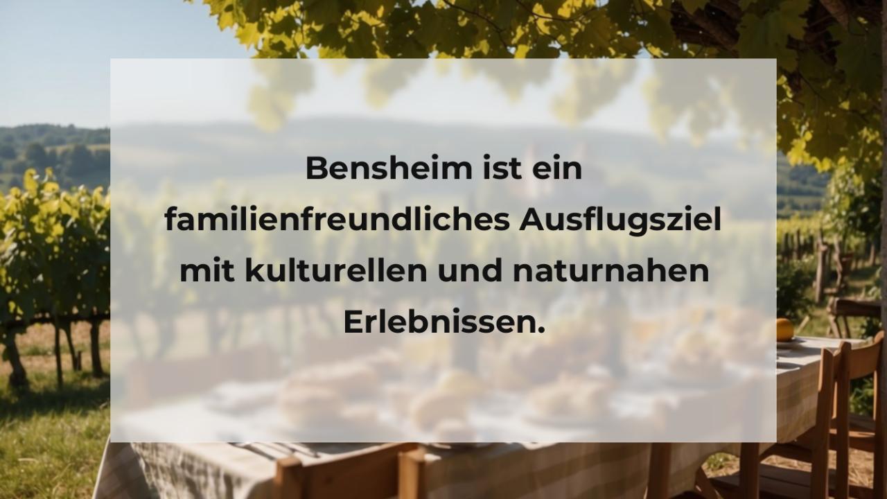 Bensheim ist ein familienfreundliches Ausflugsziel mit kulturellen und naturnahen Erlebnissen.