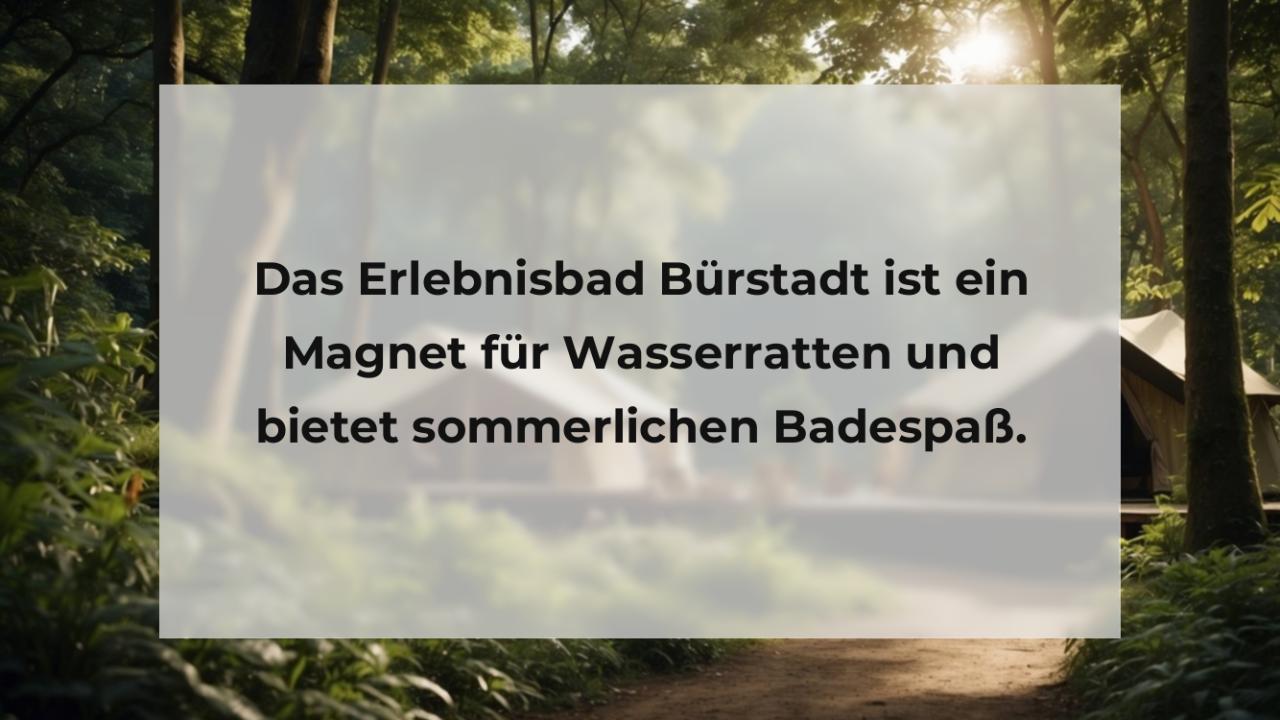 Das Erlebnisbad Bürstadt ist ein Magnet für Wasserratten und bietet sommerlichen Badespaß.