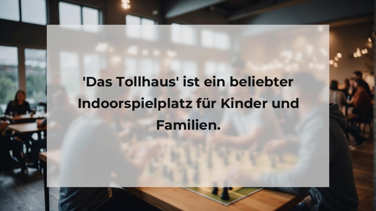 'Das Tollhaus' ist ein beliebter Indoorspielplatz für Kinder und Familien.
