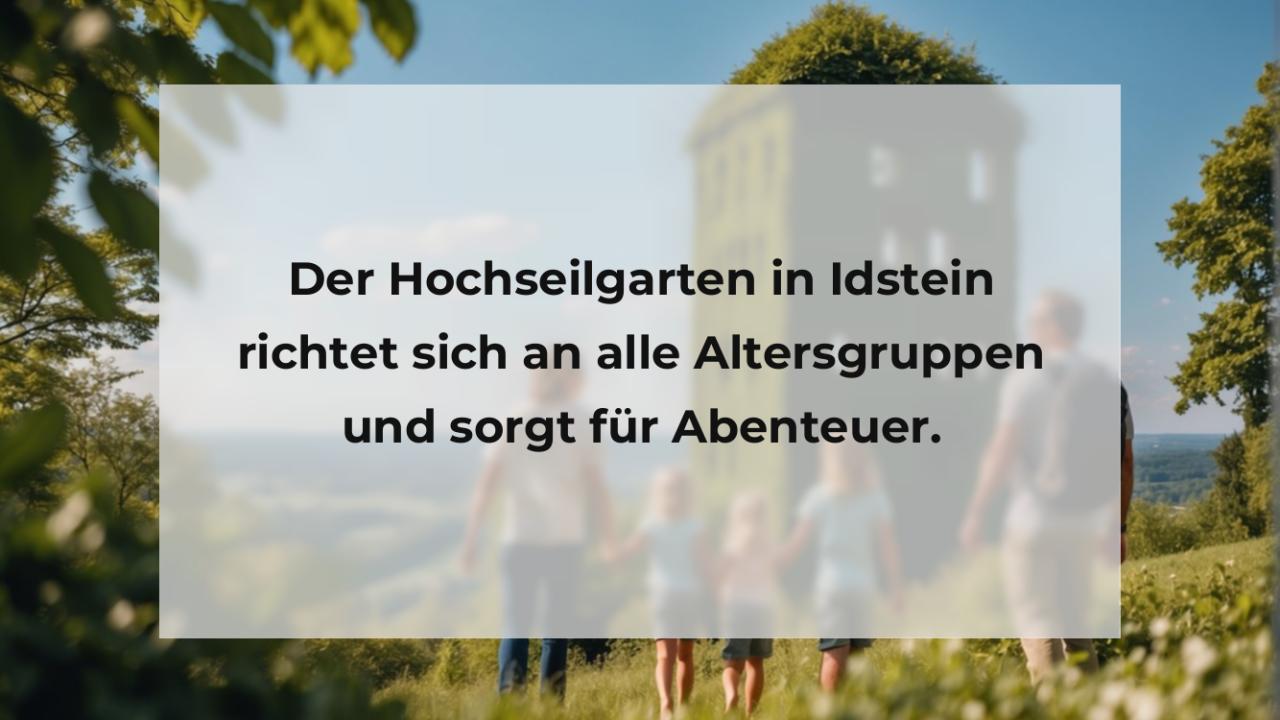 Der Hochseilgarten in Idstein richtet sich an alle Altersgruppen und sorgt für Abenteuer.