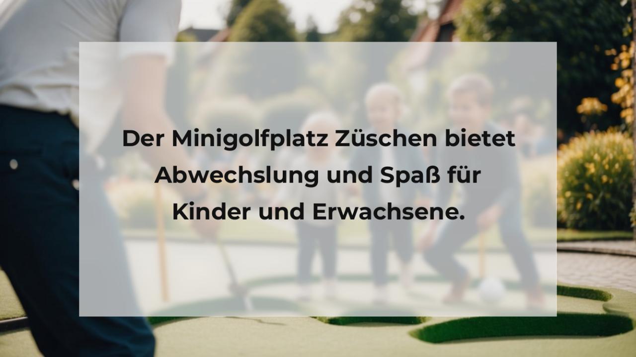 Der Minigolfplatz Züschen bietet Abwechslung und Spaß für Kinder und Erwachsene.
