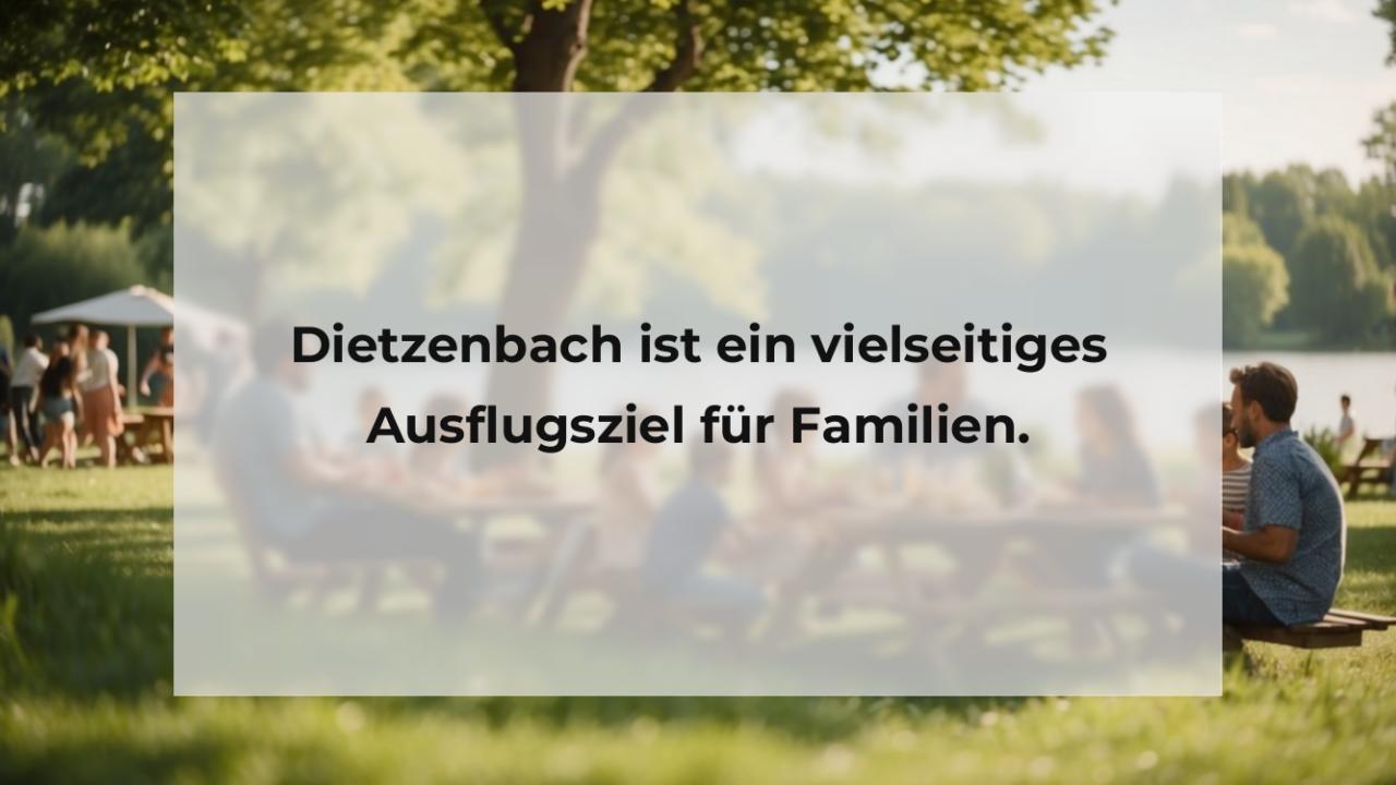 Dietzenbach ist ein vielseitiges Ausflugsziel für Familien.