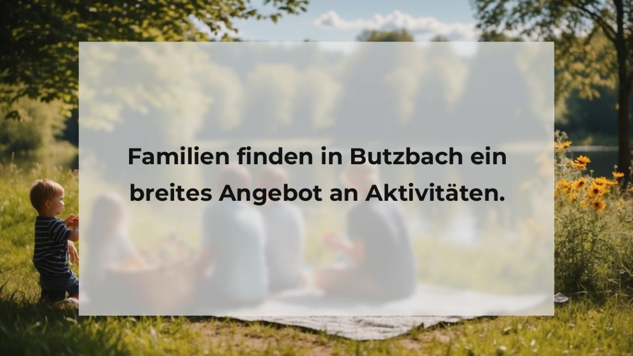Familien finden in Butzbach ein breites Angebot an Aktivitäten.