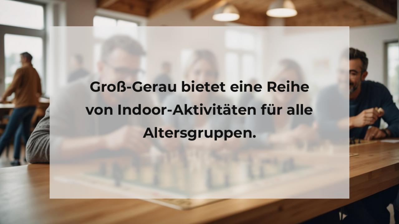 Groß-Gerau bietet eine Reihe von Indoor-Aktivitäten für alle Altersgruppen.