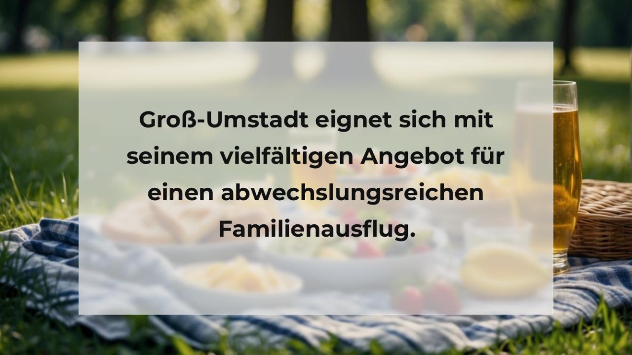 Groß-Umstadt eignet sich mit seinem vielfältigen Angebot für einen abwechslungsreichen Familienausflug.