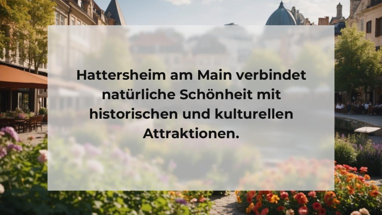 Hattersheim am Main verbindet natürliche Schönheit mit historischen und kulturellen Attraktionen.