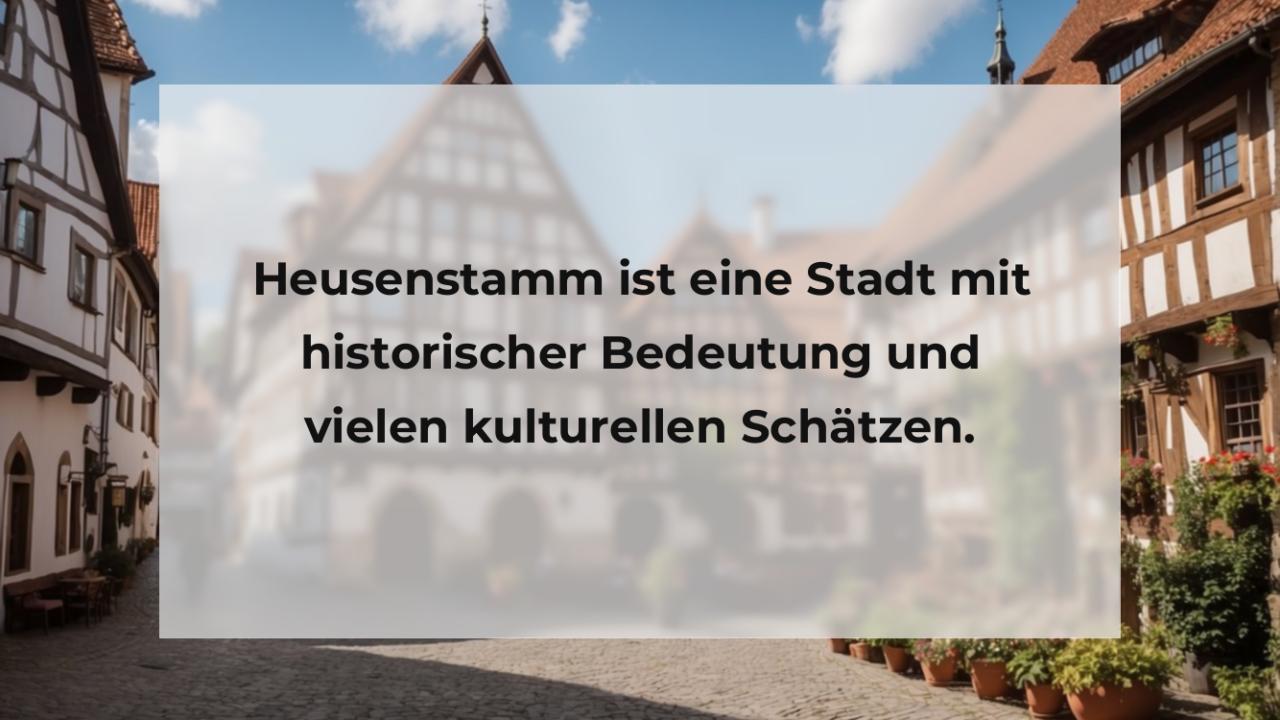 Heusenstamm ist eine Stadt mit historischer Bedeutung und vielen kulturellen Schätzen.