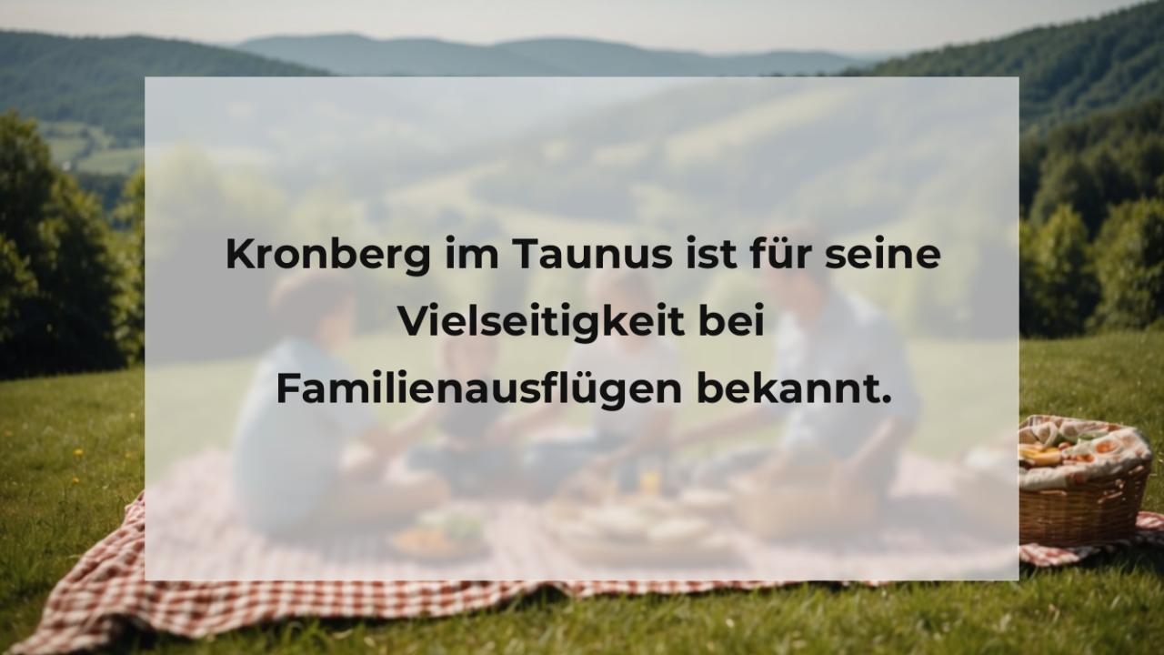 Kronberg im Taunus ist für seine Vielseitigkeit bei Familienausflügen bekannt.