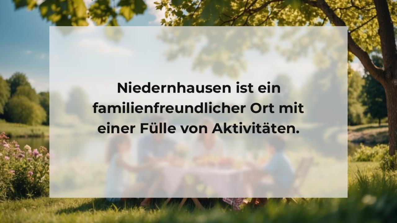 Niedernhausen ist ein familienfreundlicher Ort mit einer Fülle von Aktivitäten.