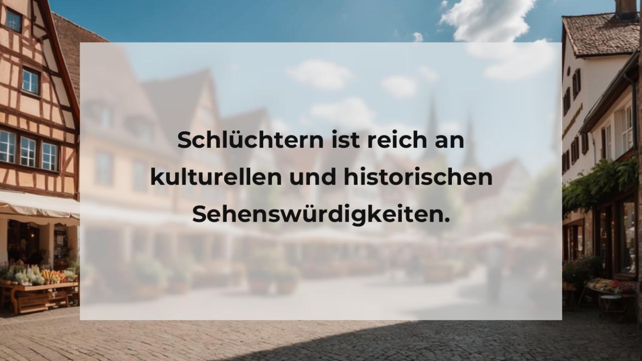 Schlüchtern ist reich an kulturellen und historischen Sehenswürdigkeiten.