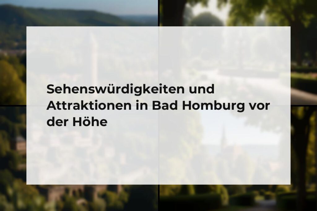 Sehenswürdigkeiten und Attraktionen Bad Homburg vor der Höhe