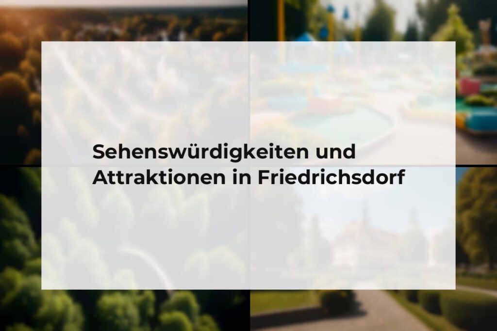 Sehenswürdigkeiten und Attraktionen Friedrichsdorf