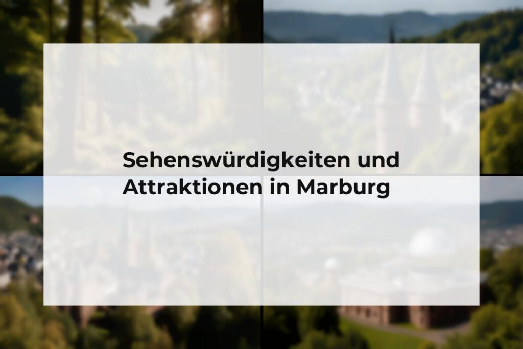 Sehenswürdigkeiten und Attraktionen Marburg