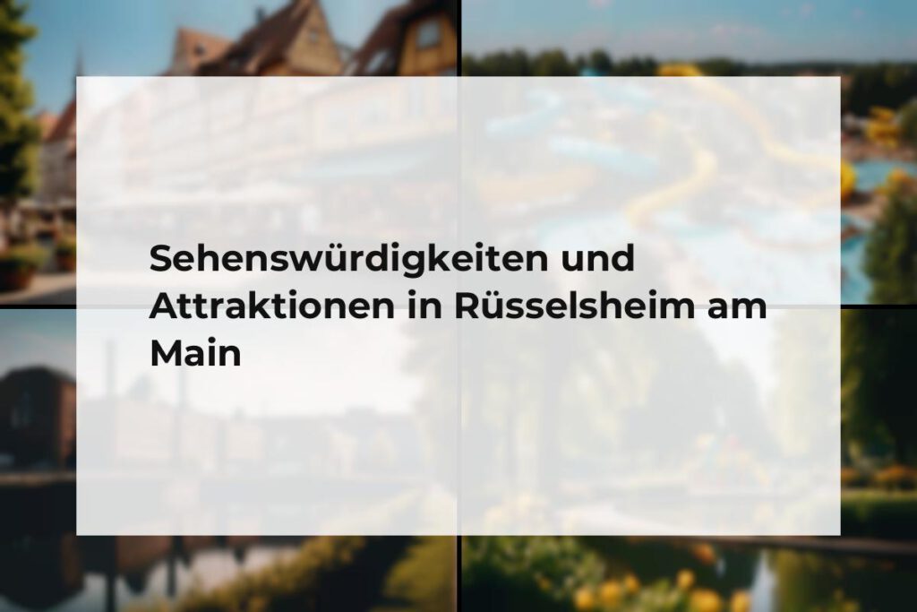 Sehenswürdigkeiten und Attraktionen Rüsselsheim am Main