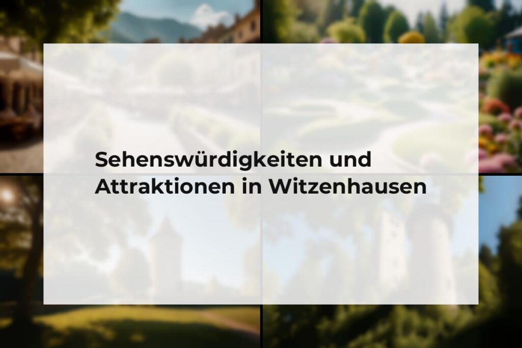 Sehenswürdigkeiten und Attraktionen Witzenhausen