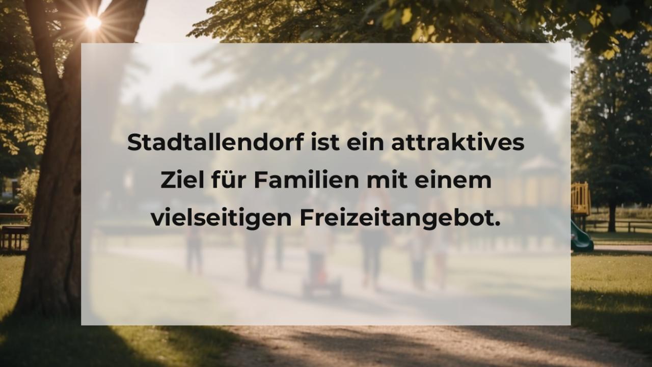 Stadtallendorf ist ein attraktives Ziel für Familien mit einem vielseitigen Freizeitangebot.