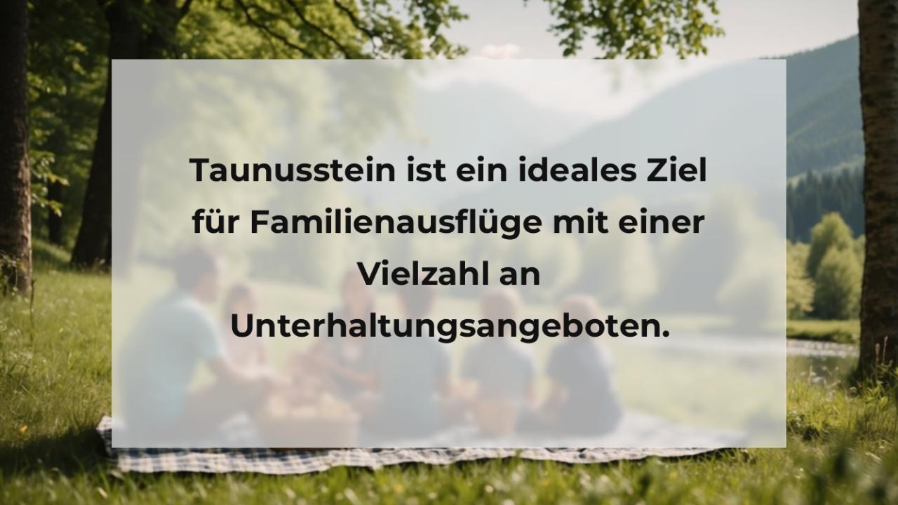 Taunusstein ist ein ideales Ziel für Familienausflüge mit einer Vielzahl an Unterhaltungsangeboten.